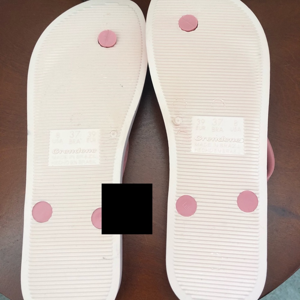 Ipanema white flower sandals with pink straps 8 - Picture 4 of 5